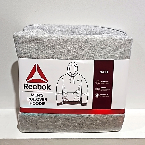 REEBOK MENS DELTA LOGO HOODIE - Picture 1 of 3